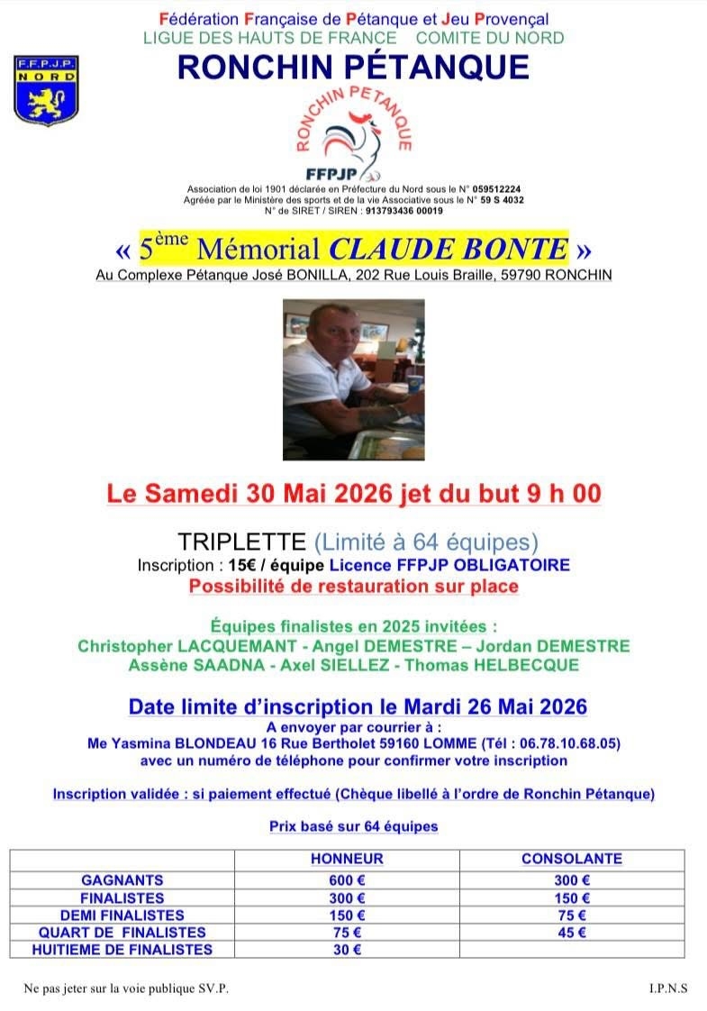 Claude BONTE 2026