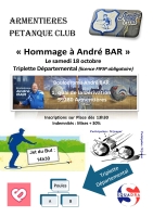 Hommage à André BAR - X3 Départemental - Armentières